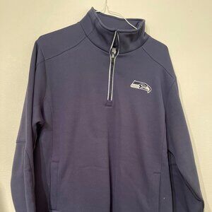 Seattle Seahawks NFL 3/4 Zip top Large